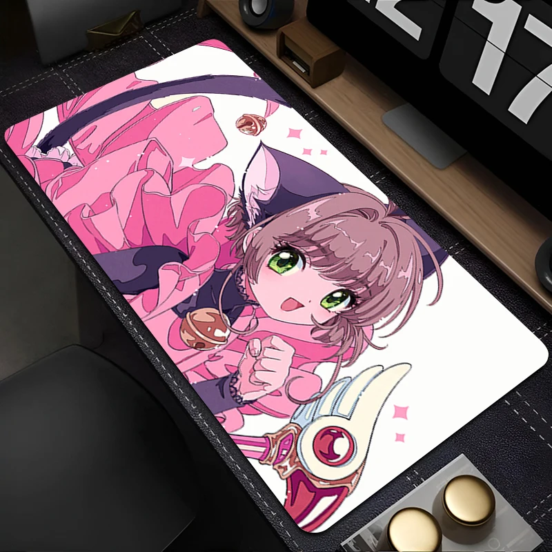 

Mousepad Laptop Mouse Pad Office PC Accessories C-card Captor Sakura Keyboard Pad Rubber Cup Mat Mouse Mat Large Soft Desk Mat