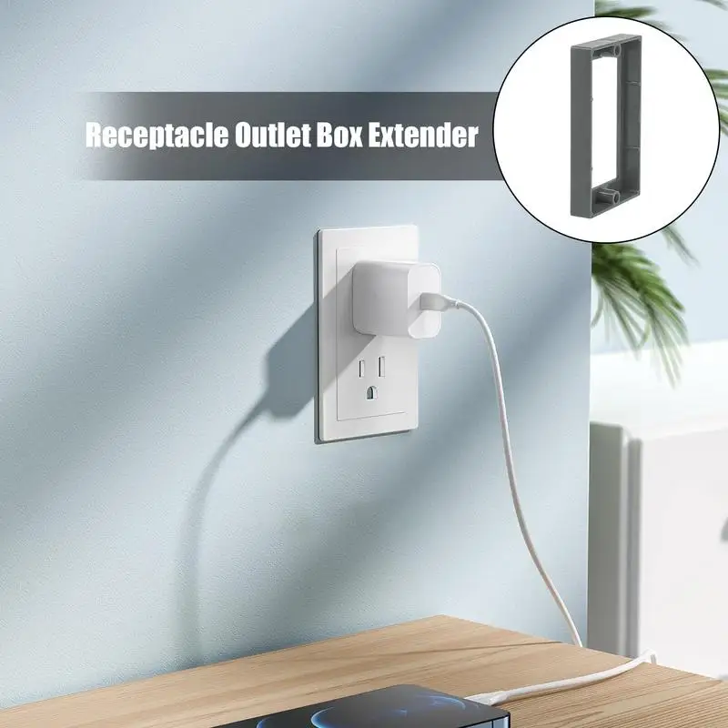 Wall Socket Box Extender Household Receptacle Outlet Box Extender 6PCS User-Friendly Socket Box Extender For Metal Fiberglass