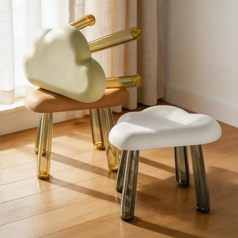 High appearance cloud shaped small stool Cute Household Multifunctional Simple FurnitureApplicable to Entryway Shoe Changing