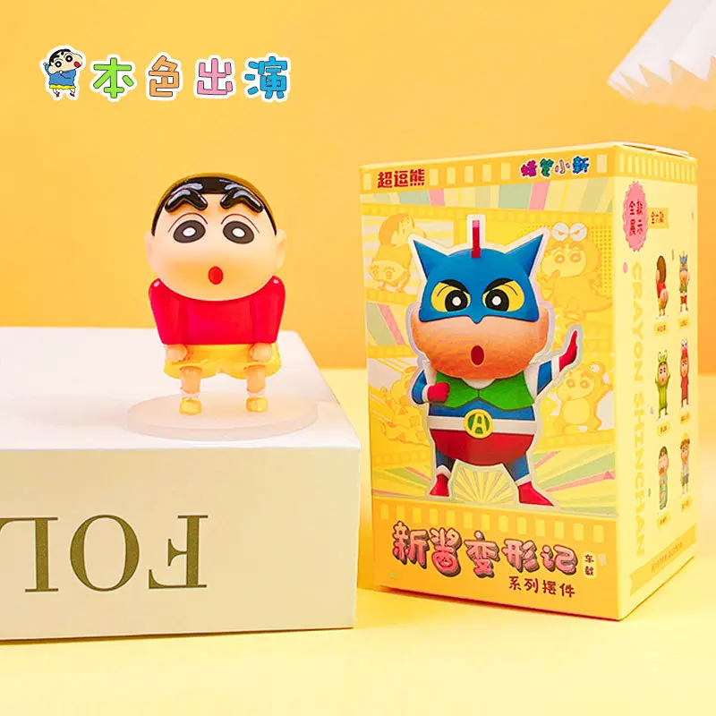 ใหม่ของแท้อะนิเมะ Crayon Shin-Chan Cos Series Kawaii Action Figures PVC ชุดเครื่องประดับตกแต่งรถของเล่นตุ๊กตาของขวัญ