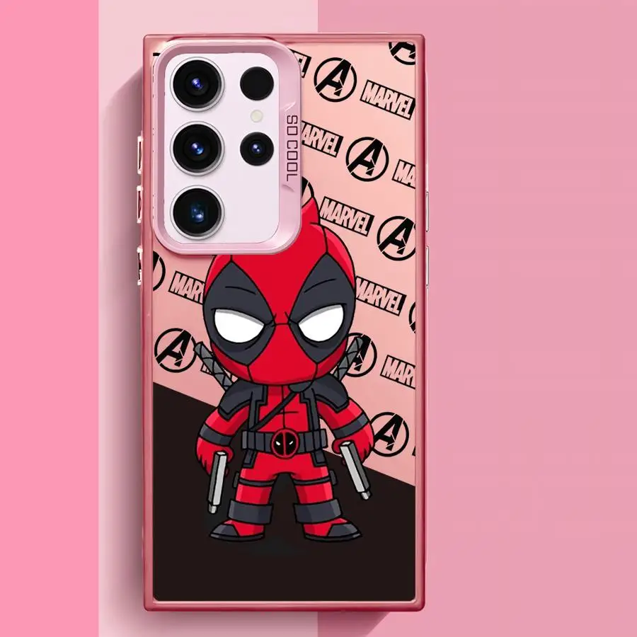 Marvel Deadpool Groot Phone Case for Samsung Galaxy S24 Ultra S23 Ultra S20 S23 FE S22 S20 Plus S21 Note 20Ultra Luxury Cover image 4