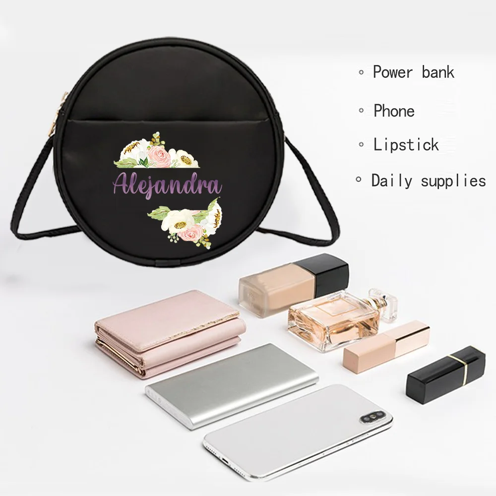 Runde Umhängetasche Handy Aufbewahrungstasche Handtasche Mini Umhängetasche