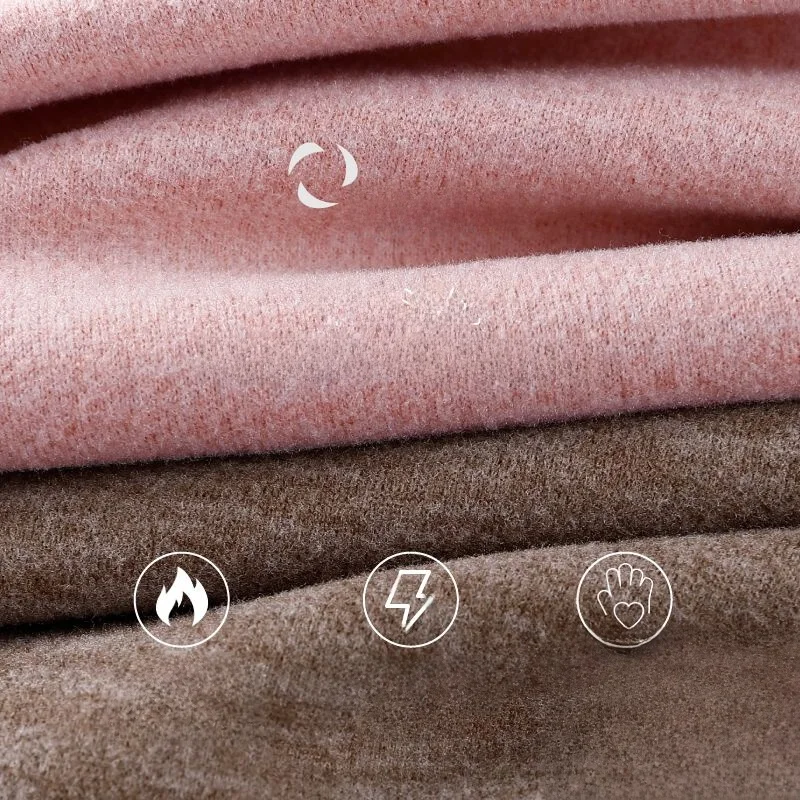 Verlengde dames thermische onderbroek met hoge taille, warme voering, basislaag van katoen en polyester