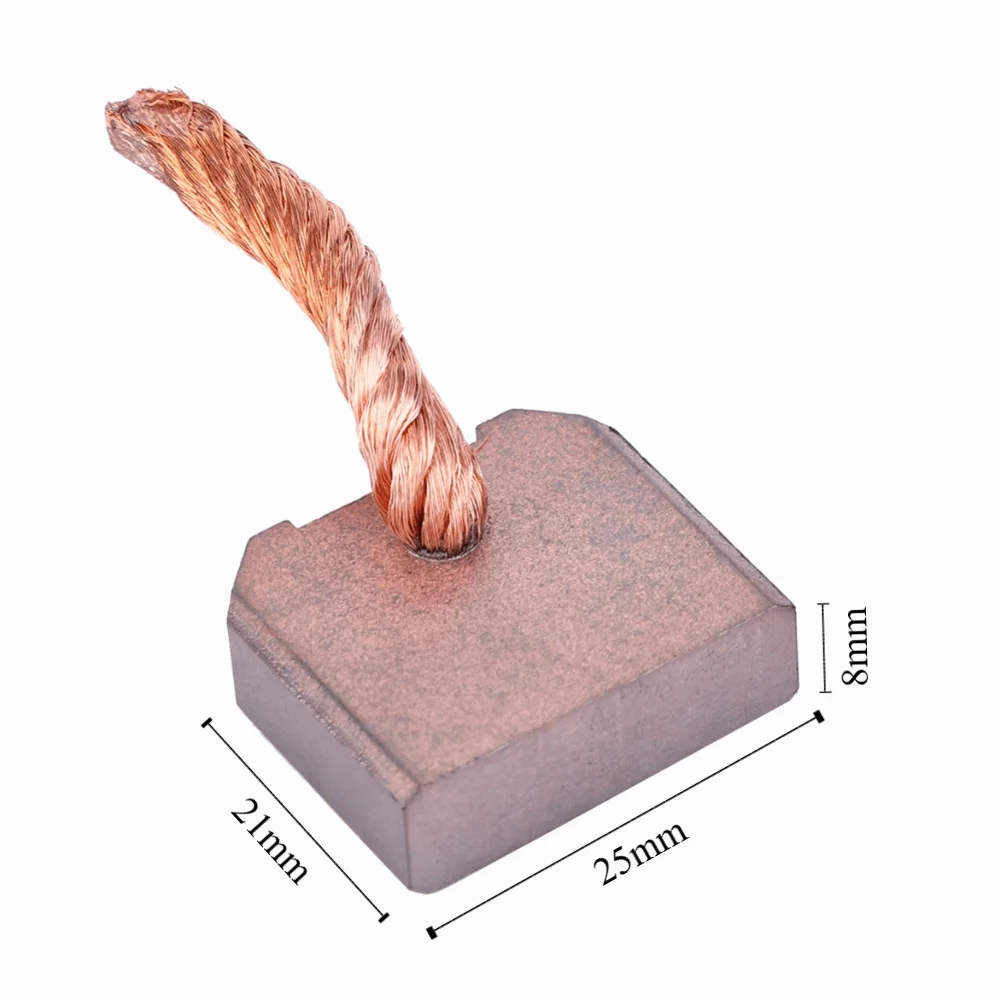 10 قطعة 8x25x21 مللي متر فرش كربون منخفضة الضوضاء و شرارة J458 موتور فرش دائم عالية الأداء أداة السلطة اتصالات ل FT-128 #4