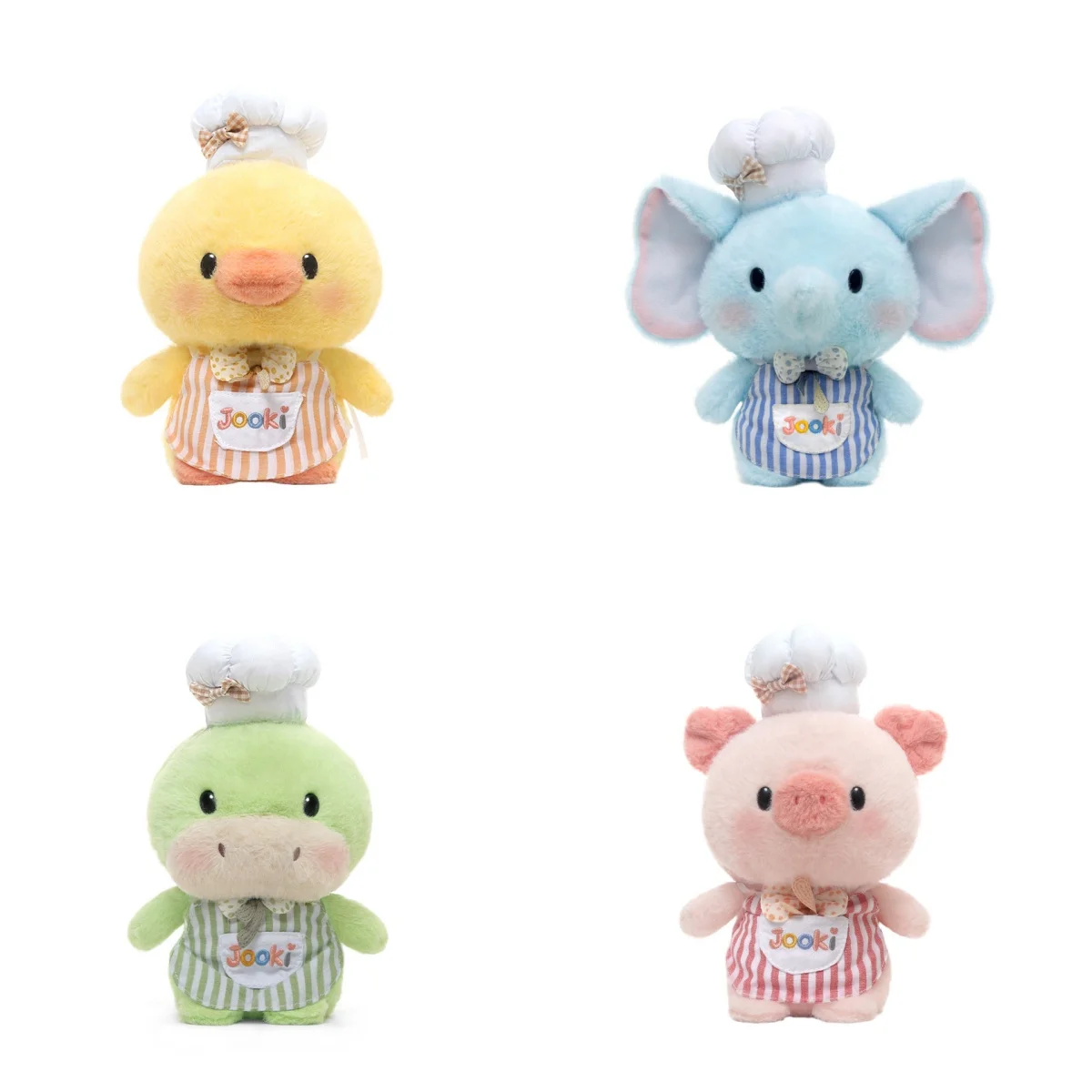 

Cartoon Animal Chef Series Plush Toys Fluffy Chef's Cap Piggy Rabbit Duck Elephant Dinosaur Doll Lovely Desktop Pets Kids Gift