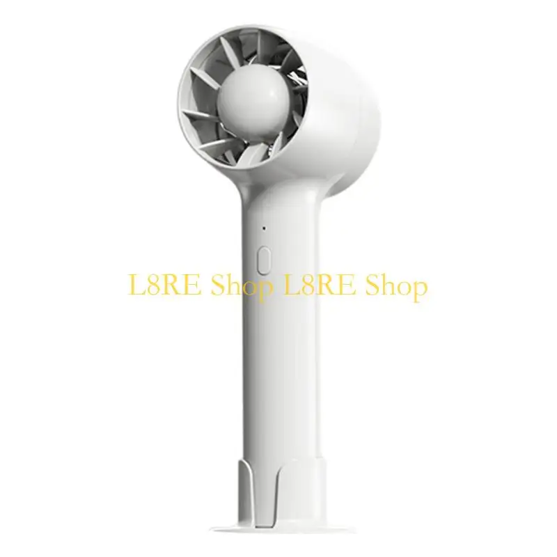 L8RE 3 Speed USB Rechargeable Pocket Fan Personal-Fan with Base Cooling Desk Fan for Kids Women Handheld-Portable Fan