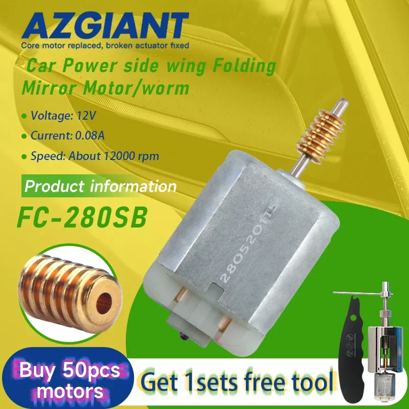 

FC-280SB Car Power Fold Mirror Motor Copper Worm Gear For Lincoln MKZ/MKS/MKC/Ford F150 MK13 Auto Replacement Parts Tools DIY