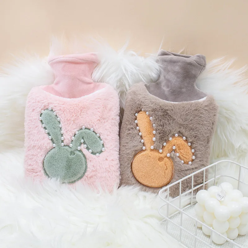 

New hot water bag with water filling for students, cute hot water bag with hands and hands, portable hot water bag
