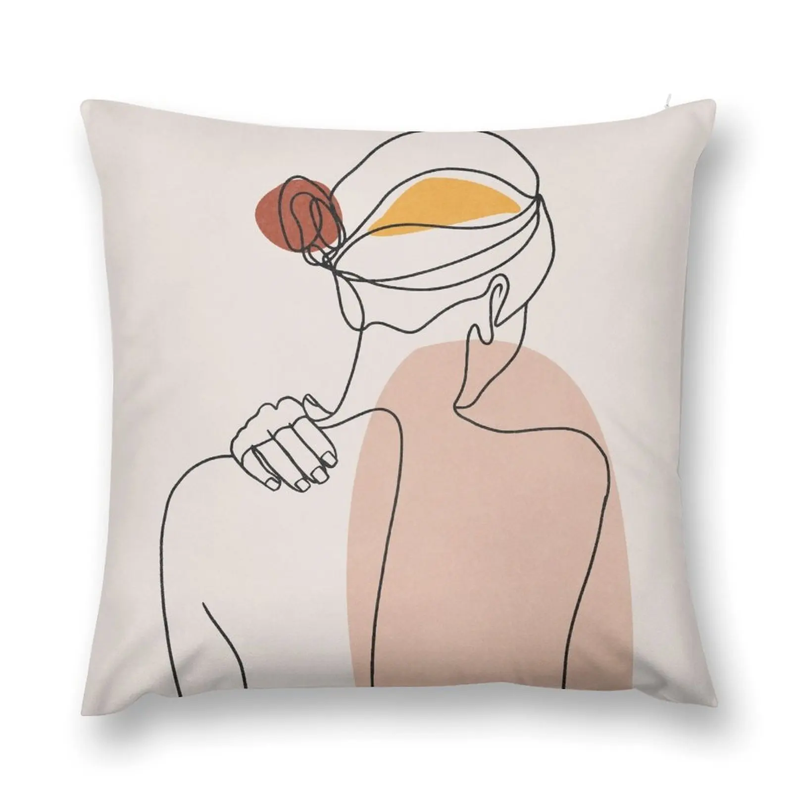 

Nude figure illustration Throw Pillow Decorative Cushion Sofa Cushion pillow