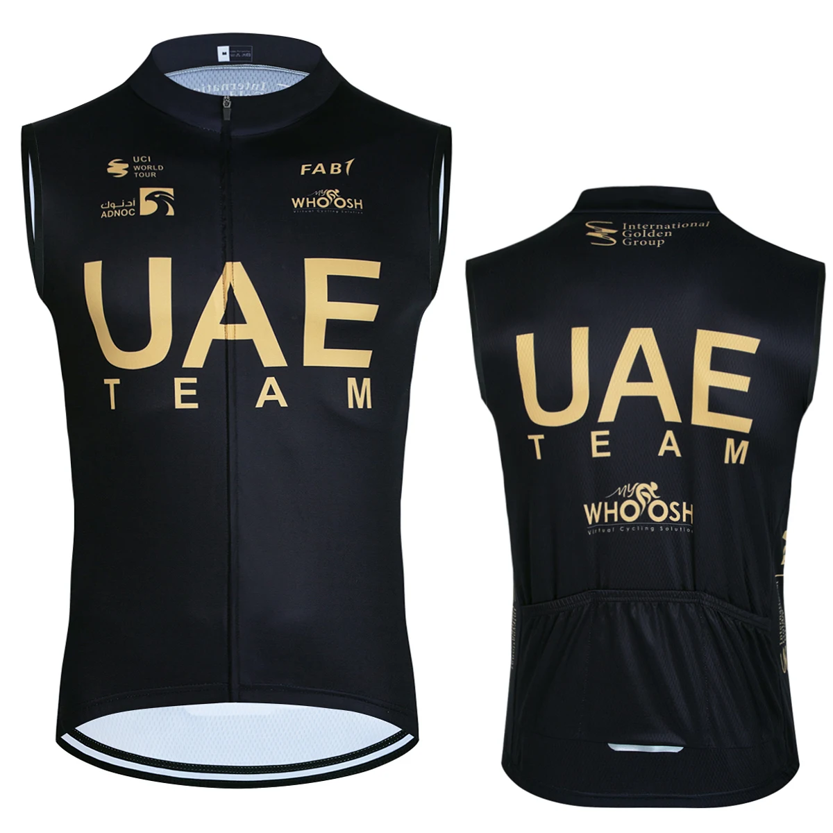 2024 UAE Cycling Team Jersey Men Women Pro Road Bike Windbreaker Vest Ropa Ciclismo Sleeveless Bicycle Maillot Gilet Clothing