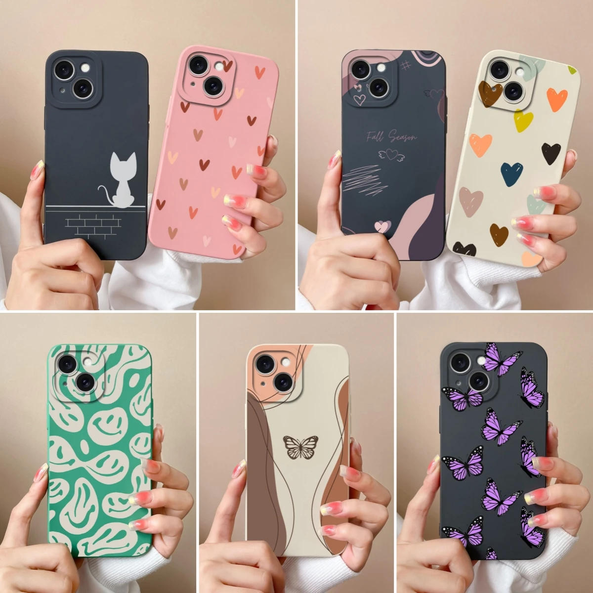 For Apple iPhone 15 Pro Max Plus Phone Case Fashion Bumper Soft Liquid Silicone Camera Protection Cover For iPhone15 ProMax Capa