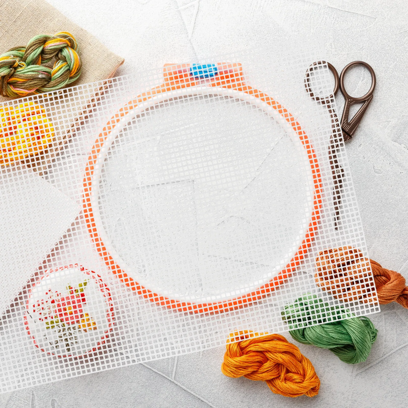 

10pcs Mesh Sheets For Diy Cross Stitch Sewing Handmade Quilting Needle Knitting Plastic Fabric Grid Crafting Embroidery Projects