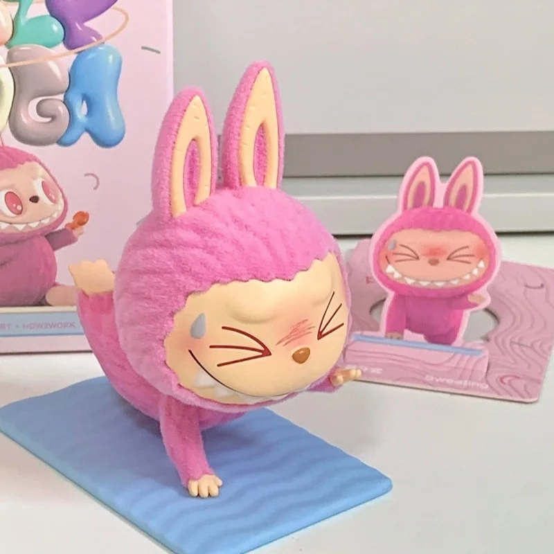 New Arrival Blind Box Labubu The Monsters Lazy Yoga Serie Handheld Blind Box Labubu Desktop Ornament Collection Edition Toy Gift