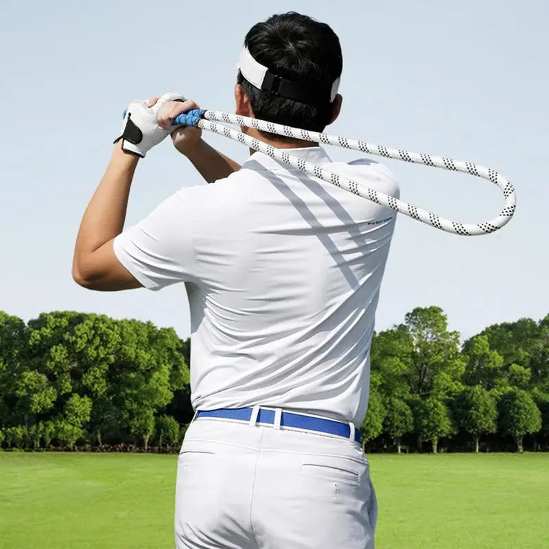 Golf Swing Fitness Rope Golf Swing Aids Golf Training Aid Trainer Portable For Birthday Gifts Golf Club