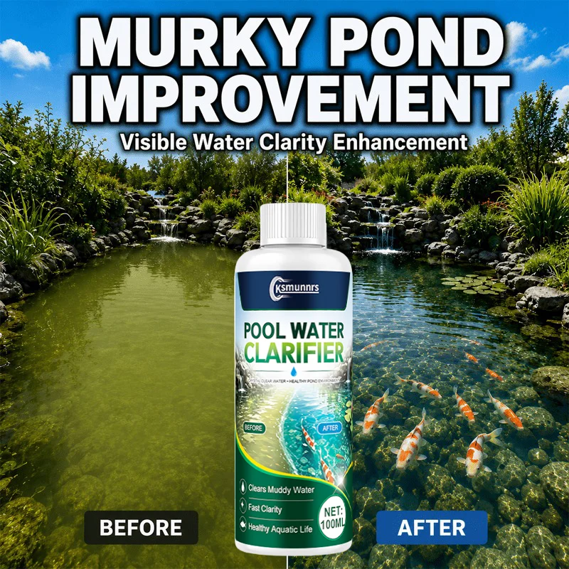 Depuratore d'acqua per laghetto da giardino, chiarificatore per acqua opaca e turbida, rinfrescante rapido per paesaggi, adatto per laghetti