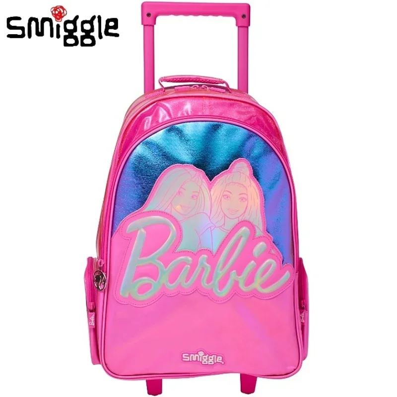 Prawdziwa Smiggle Barbie Australia dla dzieci torba szkolna papeteria piórnik torba na Lunch plecak z paskami na dwa ramiona dziewczyna prezent