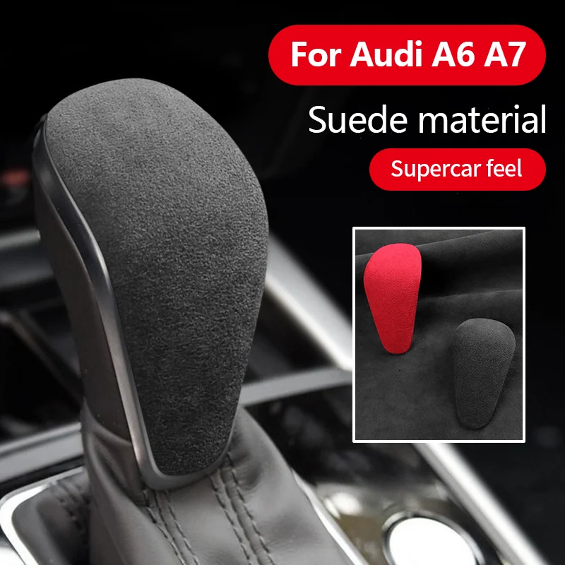 

for Audi A6 A7 MK4 C7 4G8 2016 2017 2012~2018 Car Gear Shift Knob Cover Protective Shell Auto Spare Parts Interior Accessories