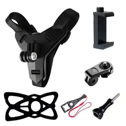Motorcycle Helmet Mount Accessories for Gopro Hero 13 12 11 10 9 for Smart Phone for DJI OSMO Action 5Pro 4 3 Insta360 X4 X3 X2