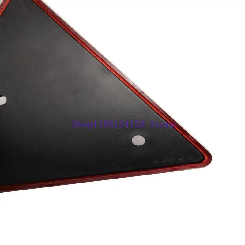

kl23 Warning Signs Reflector Rear Red Triangular Warning Reflector with Bolt for Truck Trailer Lorry Bus Boat