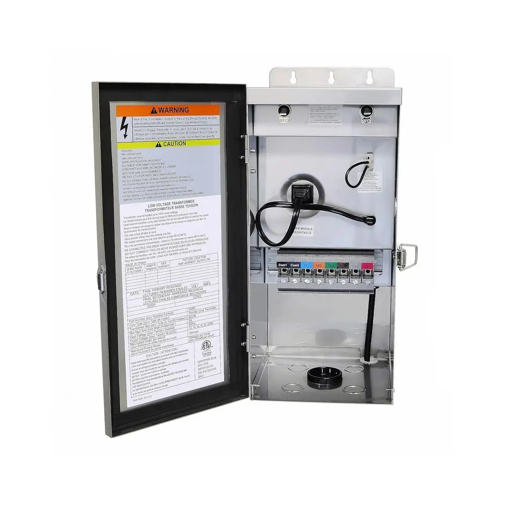 

X5363 600W Уличный трансформатор для ландшафтного освещения, 120В AC на (12В-14В-16В-18В-22В AC) с несколькими выходами, всепогодный, для уличных светильников