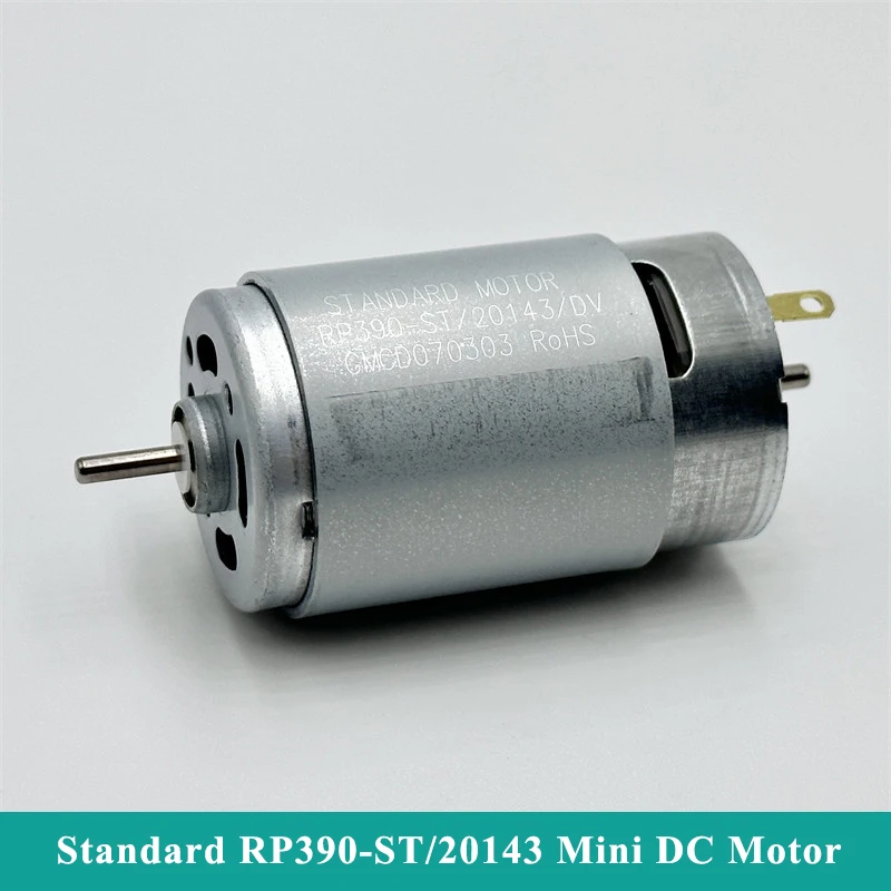 

Standard Motor RP390-ST/20143 Mini 28mm Electric Motor DC 12V 18V 24V 10250RPM Carbon Brush Motor DIY Hobby Toy Car Boat Model
