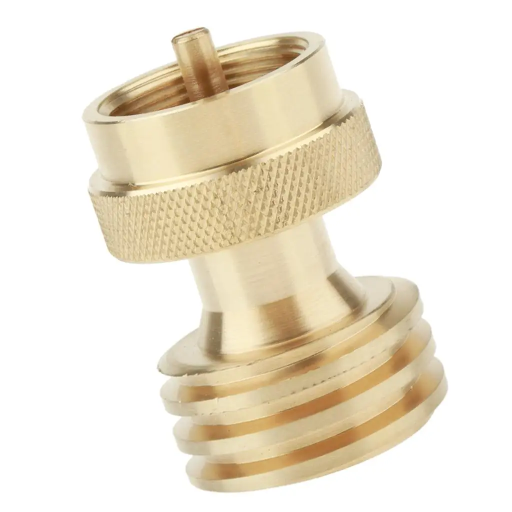 Universal Brass Gas Steel Bottle Propane Tank Adapter Converter Connector