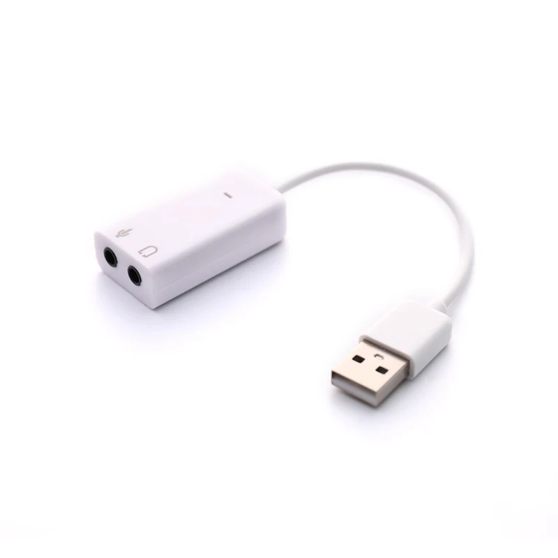 USB Sound Card Virtual 7.1 3D External USB Audio Adapter USB To Jack 3.5mm Earphone Micphone Sound Card For Laptop Notebook PC
