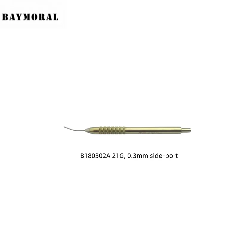 Manipolo per aspirazione bimanuale, manico zigrinato Strumenti chirurgici oftalmici cataratta nel servizio medico degli strumenti