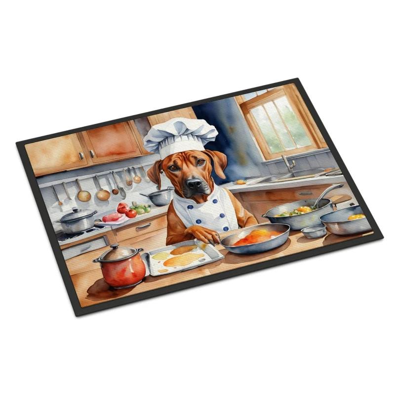 

Rhodesian Ridgeback Door Mat Indoor Outdoor Non-Slip Durable Easy to Clean Washable Entry Rug Perfect Housewarming Wedding Gift