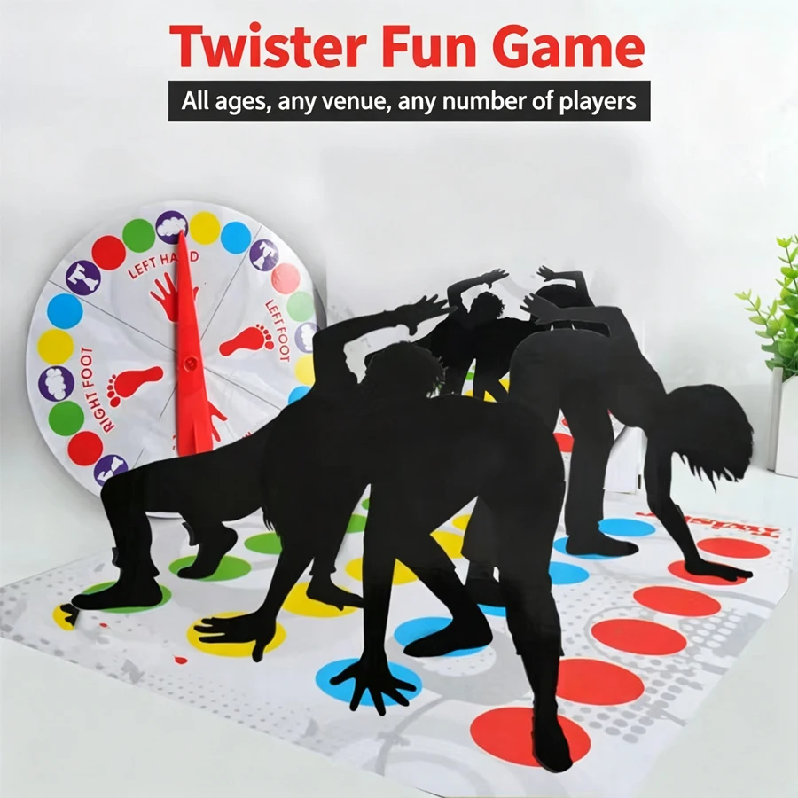 Twister Game Mat, Improves Balance and Coordination, Ideal Interactive Toy for Indoor & Outdoor Play