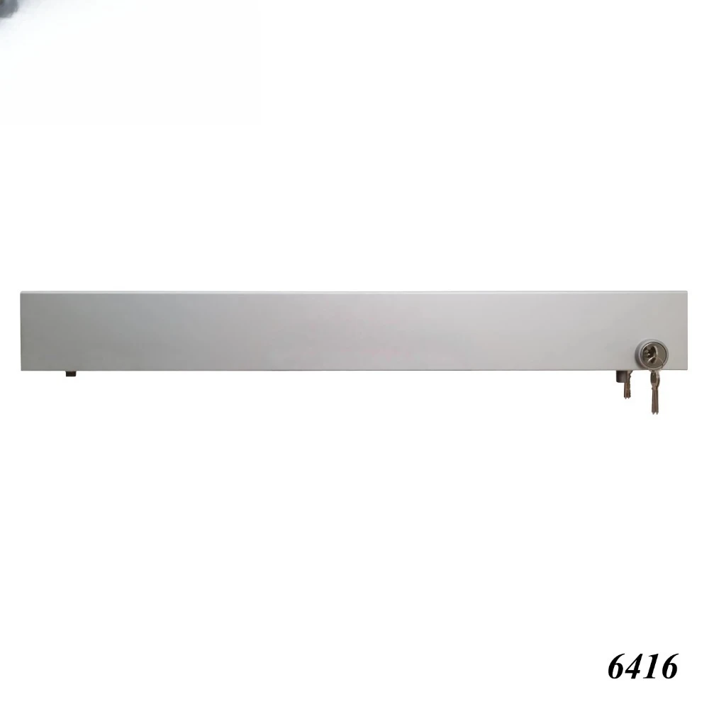 Long aluminum profile glass patch accessories transparent anodized top door rail door and window accessories