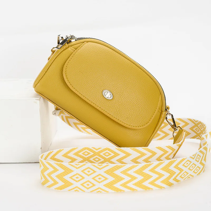 الكورية نمط ركاب واحد الكتف Crossbody زلابية حقيبة INSNiche عالية الجودة واسعة حزام الكتف السيدات حقيبة الهاتف