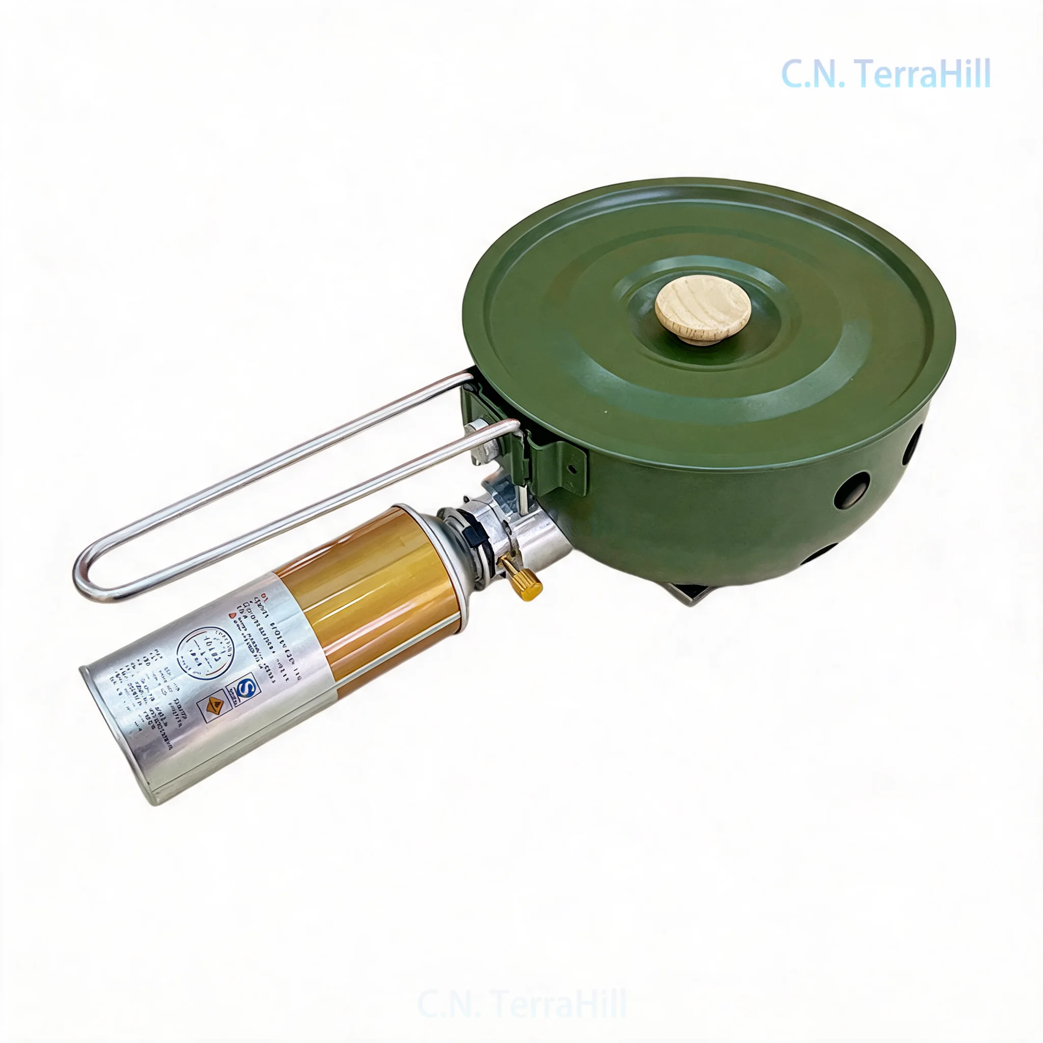 Portable Outdoor Gas Stove with Cookware Set for Camping Hiking Picnic Cooking
