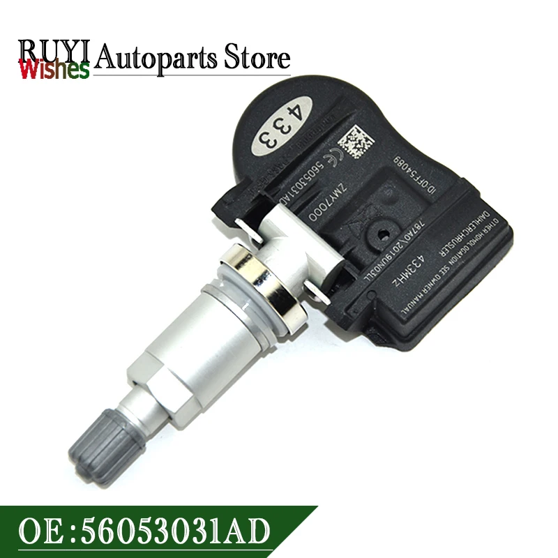 1 шт. новый датчик давления в шинах TPMS 56053031AD для автомобильного зарядного устройства Dodge Grand Magnum Chrysler 200 300 Sebring 433 МГц 68078768AC