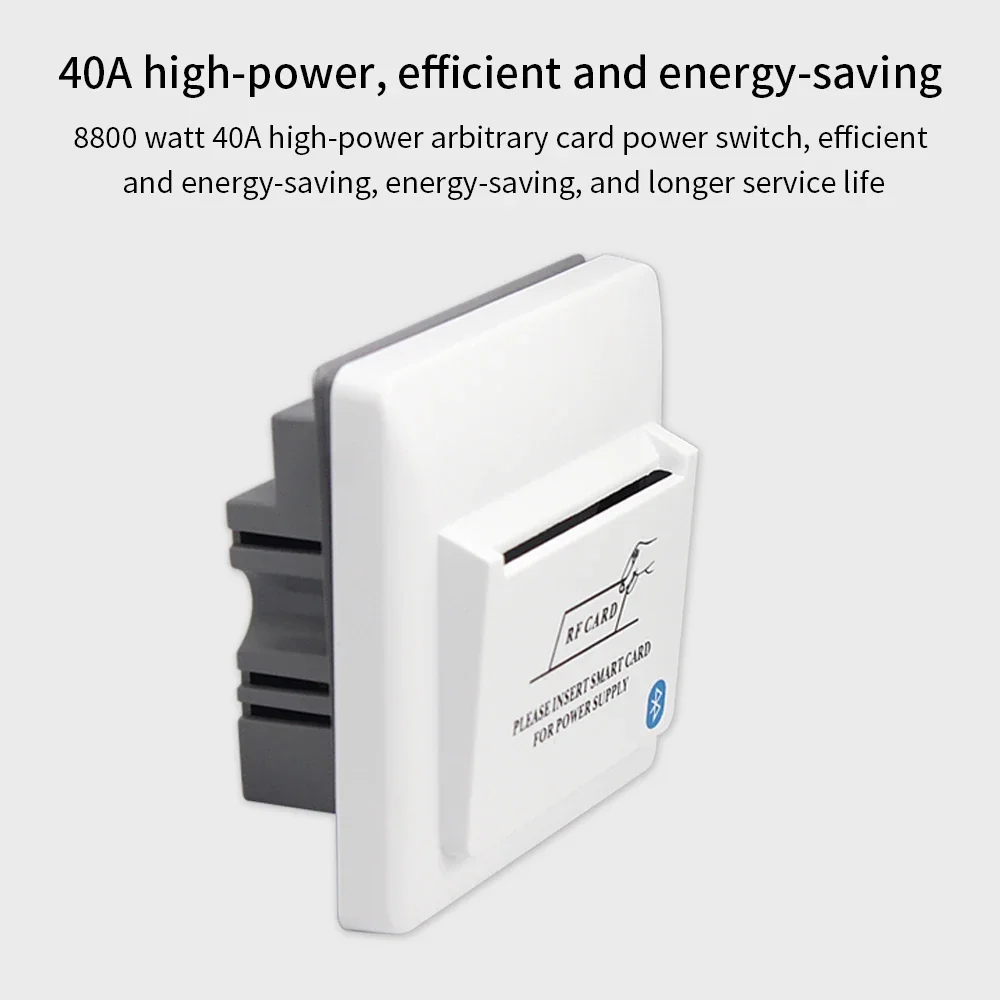 TTHotel Hotel Bluetooth Smart Energy Saving Switch 13.56mhz Card Power Saver AC 85V - 265V Room Card Insert To Take Power