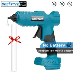 For Makita 18V Lithium Battery Hot Melt Glue Gun with 2 Glue 11mm Sticks Power Repair DIY Power Tools (No Battery)