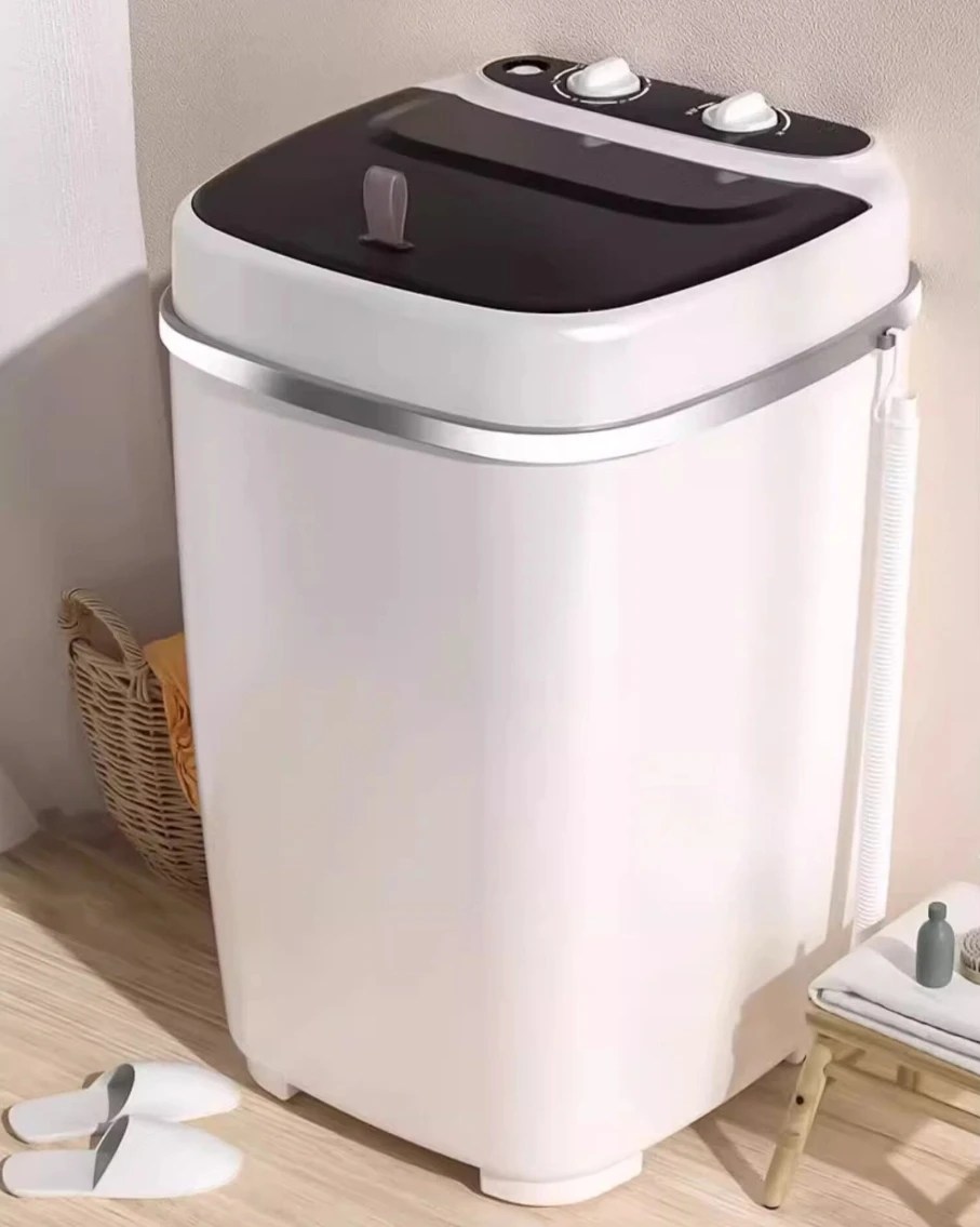 Mini Single Tub Washing Machine, Wash and Drain All-in-One, Semi-automatic Compact Laundry Washer for Home Dorm Baby Underwear view 6