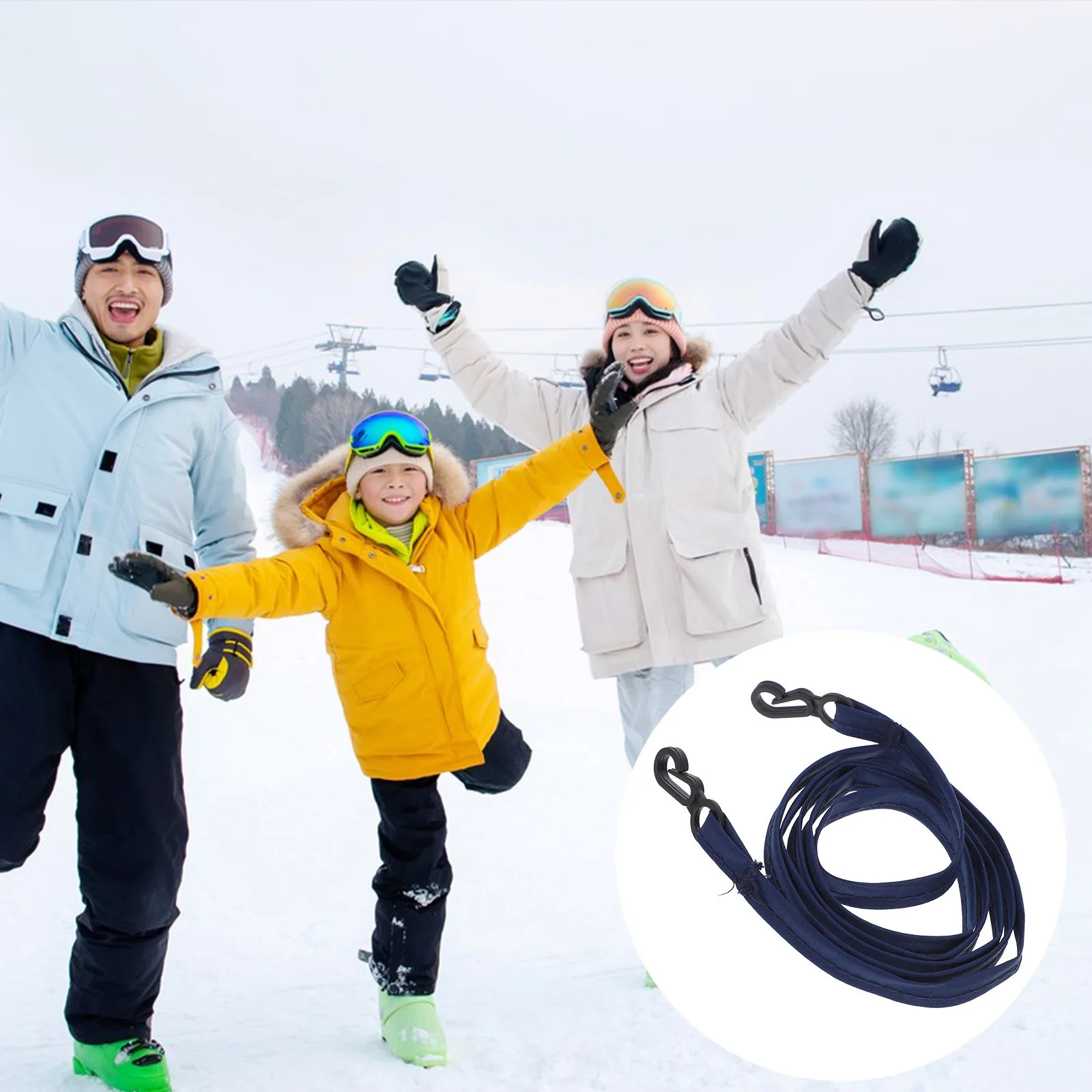 

Skiing Glove Holder Clip for Children Anti-Lost Glove Rope Nonslip Neck Lanyard Winter Sport Accessory Reusable Mittens Safety