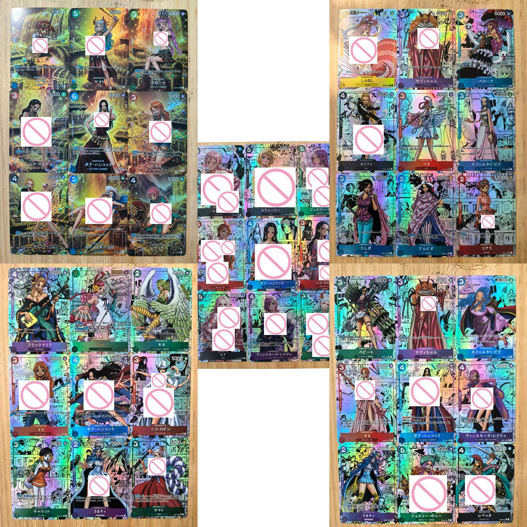 

DIY Self Control 9pcs/set One Piece Opcg Nami Boa·Hancock Shinigami Collect Signature Trading Card Anime Cartoon Gift