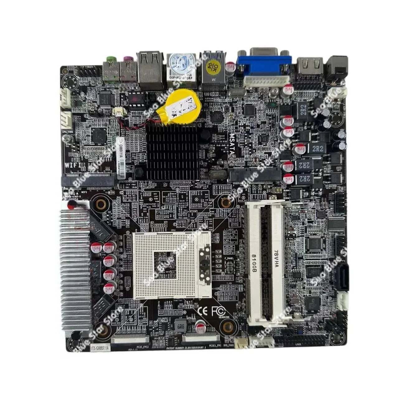 Industrial   board ITX_G988X -11A 17 * 17 cashier main board 989 pins ddr3 2-3 generation CPU used disassembly main board