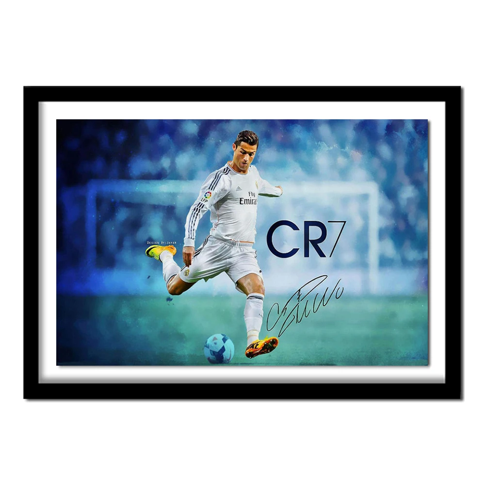 Sports Cristiano Ronaldo Painting On Canvas Room Decoration,DIY full Square Diamond Embroidery,Diamond Painting,Diamond