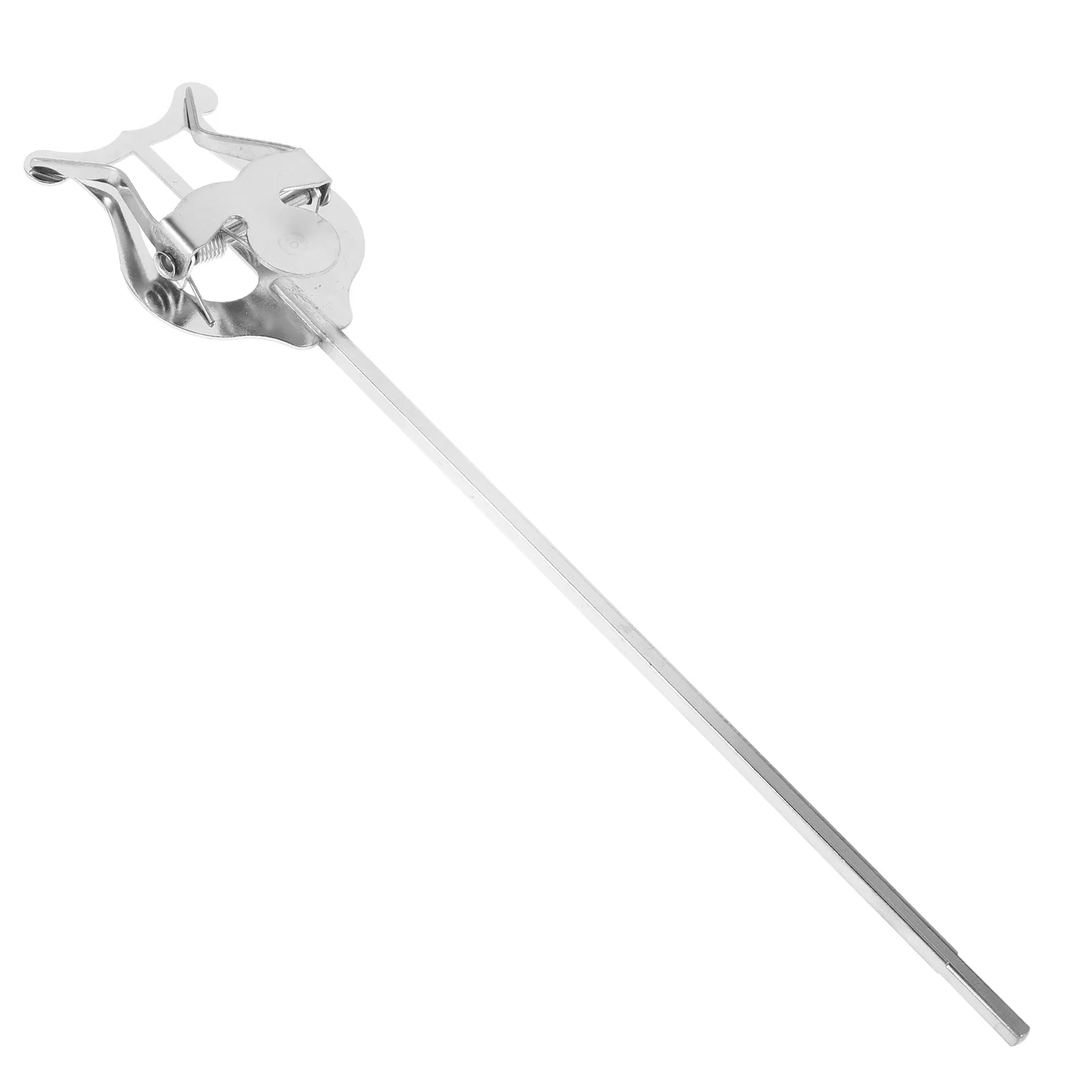 

Lyre Sheet Music Clip Metal Sax Clamp-on Holder Clarinet Marching Band Silver Portable Design Effortless Page Turning