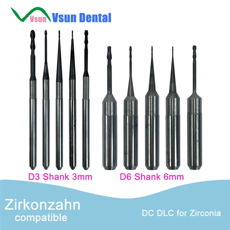 Zirkonzahn Zirconia Tandheelkundige Laboratoriumgereedschappen Dc Diamant Cadcam Frezen Burs Cutters Voor Laboratoriummaterialen Zz M1 M2 M5 M6