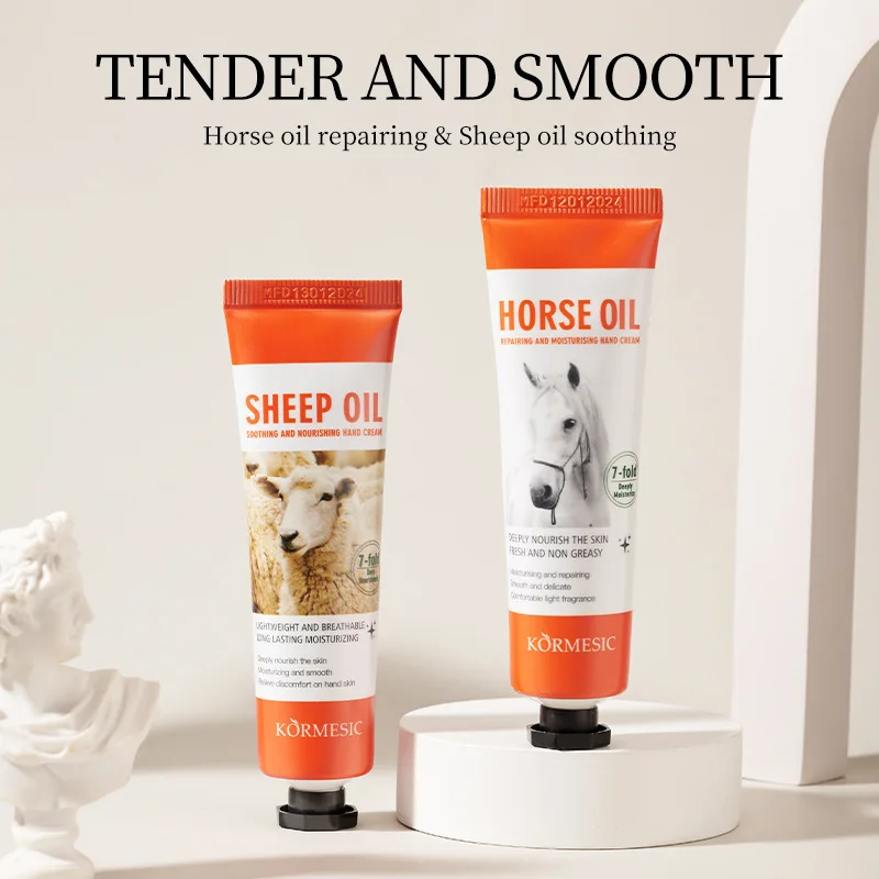 زيت الأغنام وزيوت الحصان كريم اليد إزالة التجاعيد القضاء على البقع مكافحة تشقق ترطيب اشراق الشتاء العناية بالبشرة اليد