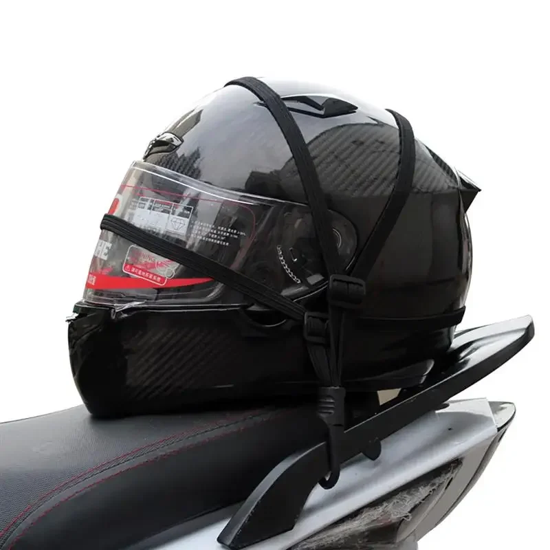 60cm Motorcycle Luggage Belt Helmet Gear Fix Elastic Buckle Rope High Strength Retractable Protection motorbike