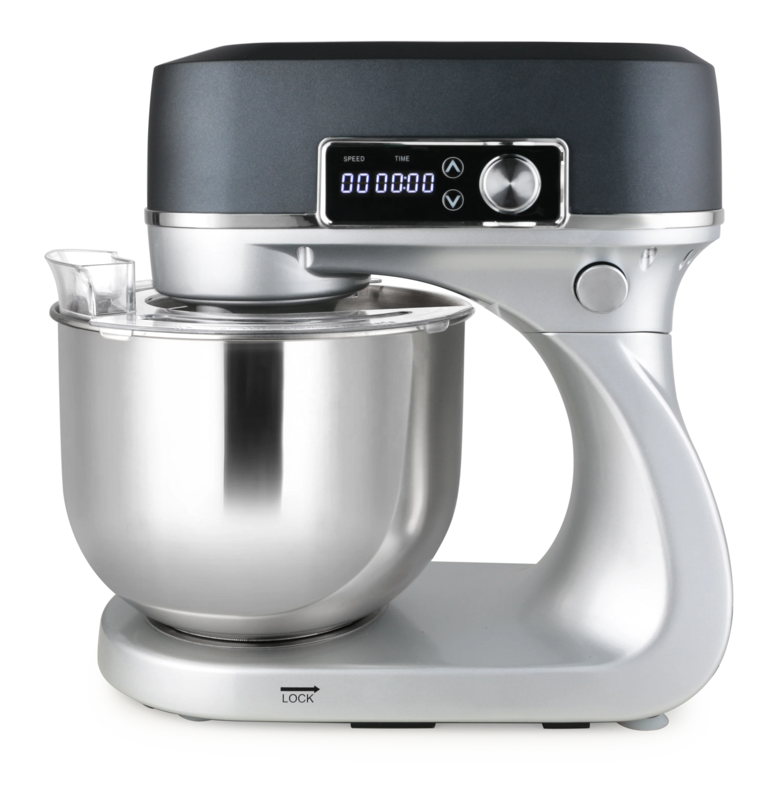 

NEW LED Display With Timer 6 Liter Metal Cast Low Noise Household Stand Mixer For Baking Cake Dough Kneading