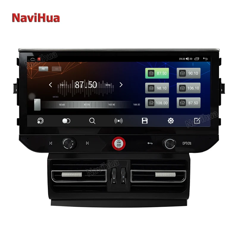 Autoradio Android da 12.3 pollici Stereo per Porsche Macan 2014 2017 navigazione GPS 4GB + 64GB Carplay Auto Headunit Monitor nuovo aggiornamento