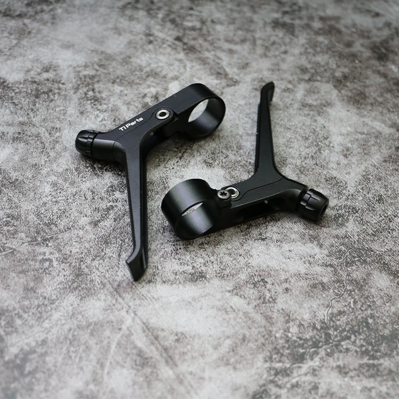 TiParts × ThX4Ride Brampton مقبض فرامل من سبائك الألومنيوم 73 جرام، زوج من مقابض فرامل السيارة المحددة القابلة للطي من Brampton #2