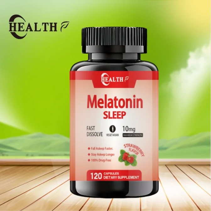 Melatonin 10mg 120 Capsules Pure 10mg Per Serving NonGMO GlutenFree