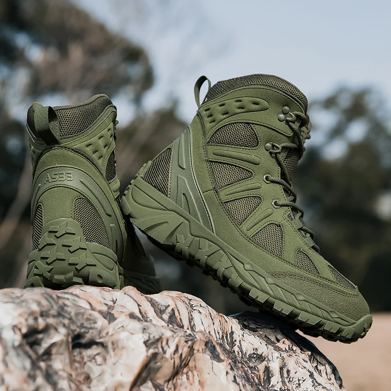 

2025 New Luxury Professional Men Mountain Climbing Shoe Designer Desert Windproof Travel Shoe Original Brand Walking Boot 39-47